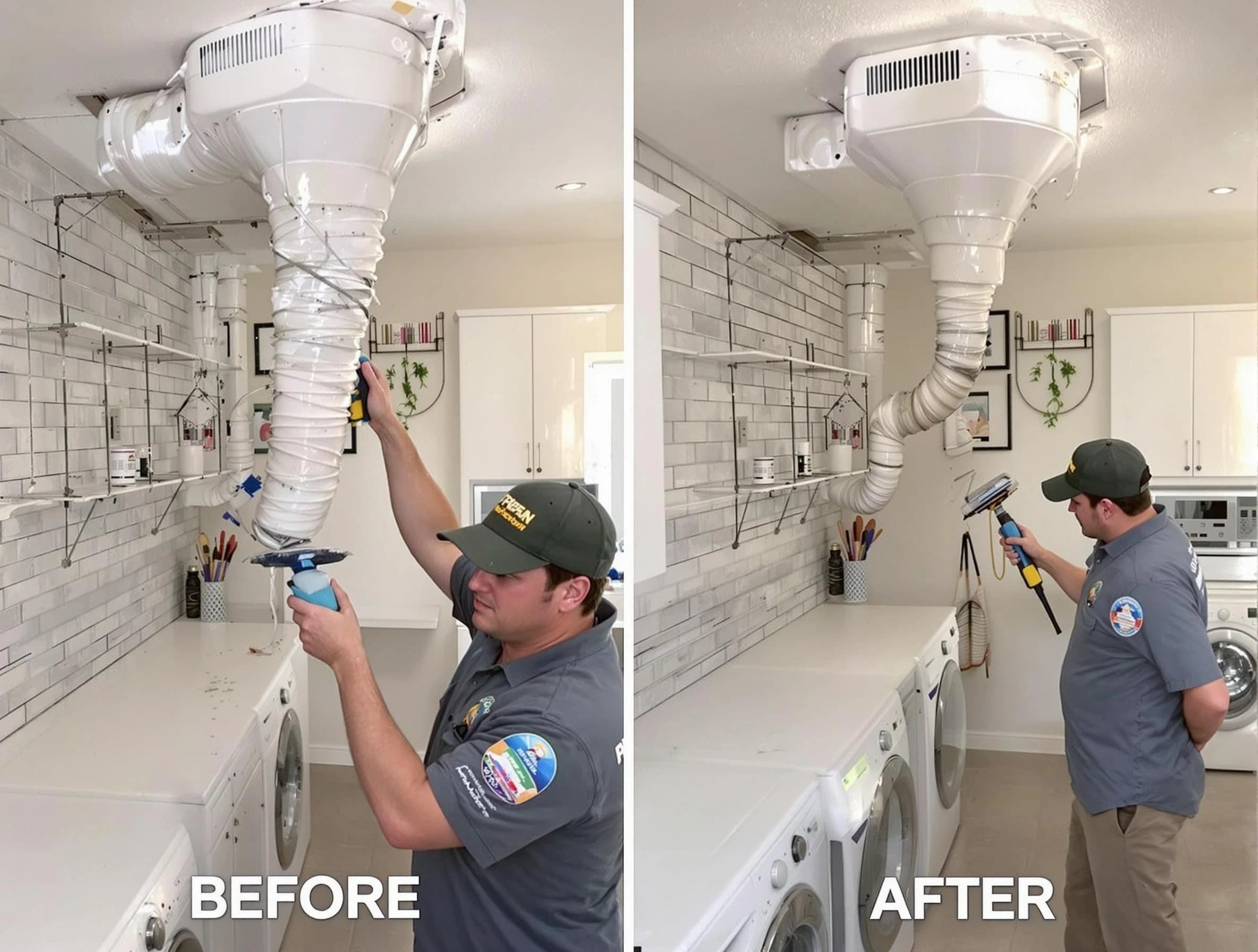 Professional dryer exhaust vent cleaning by Bessemer Dryer Vent Cleaning in Bessemer